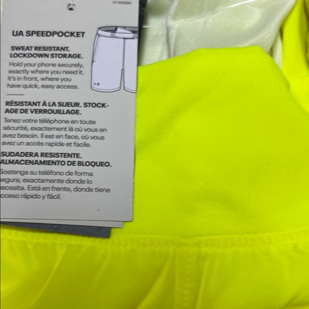 Under Armour Men’s Bright Yellow Athletic Shorts - Picture 4 of 13